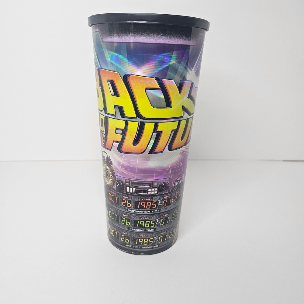 Back to the Future 44oz Holographic Souvenir Cup Snapco Universal Studios